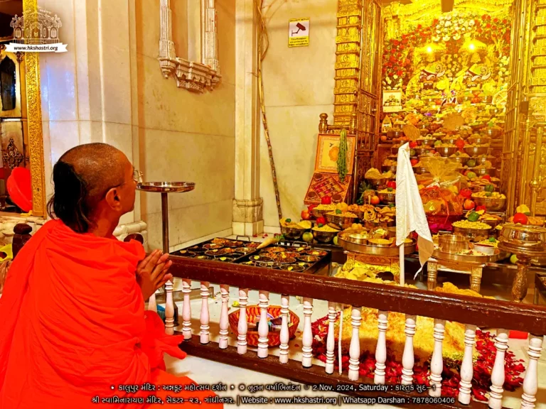Annakut Darshan at Swaminarayan Mandir Kalupur Amdavad
